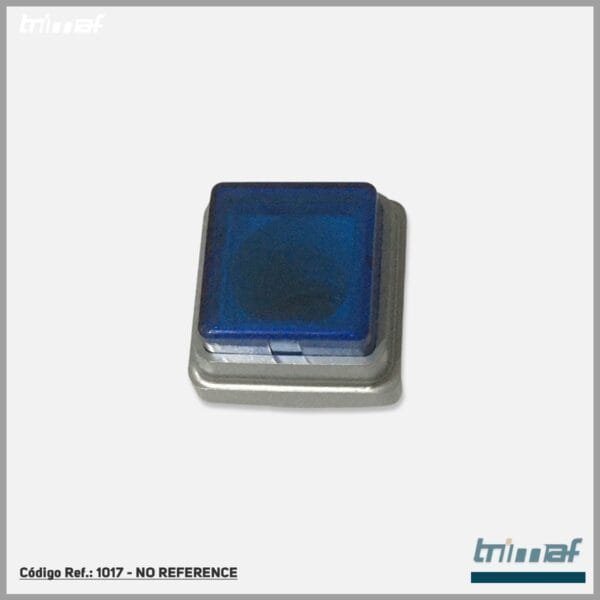 1017 - BOTAO QUADRADO AZUL