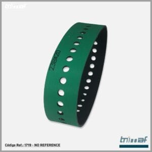 1719 – CORREIA FREIO DE FOLHAS LISA VERDE – MAN ROLAND 700